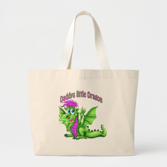 Bolsa Tote Grande Dragon design (Frente)
