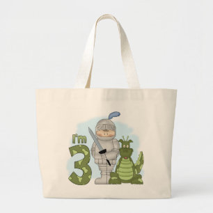 Bolsa Tote Grande Dragon Knight aniversário de 3 anos