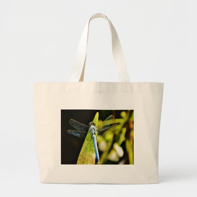 Bolsa Tote Grande Dragonfly Azul (Frente)