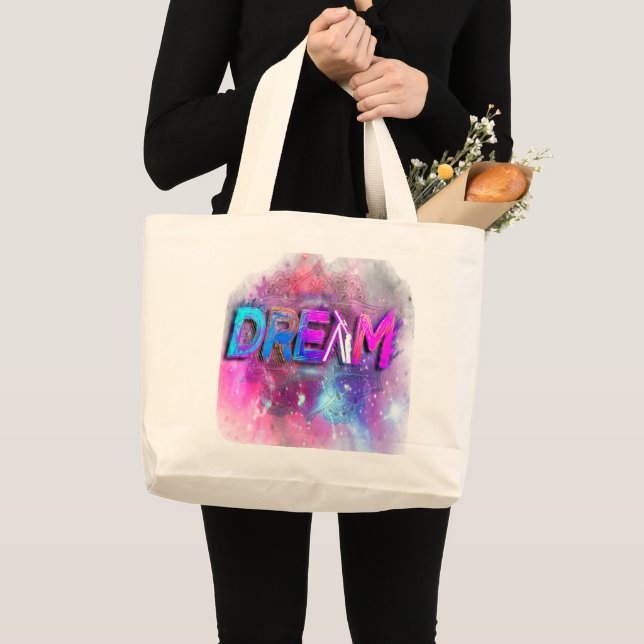 Bolsa Tote Grande Dream Big (Frente (produto))