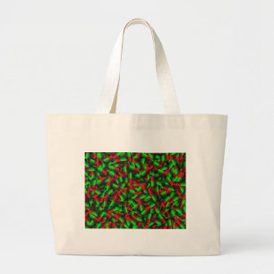 Bolsa Tote Grande drogas de pílulas verdes vermelhas