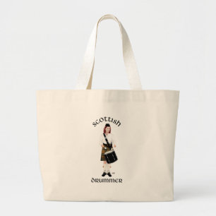 Bolsa Tote Grande Drummer Escocês - Butterscotch
