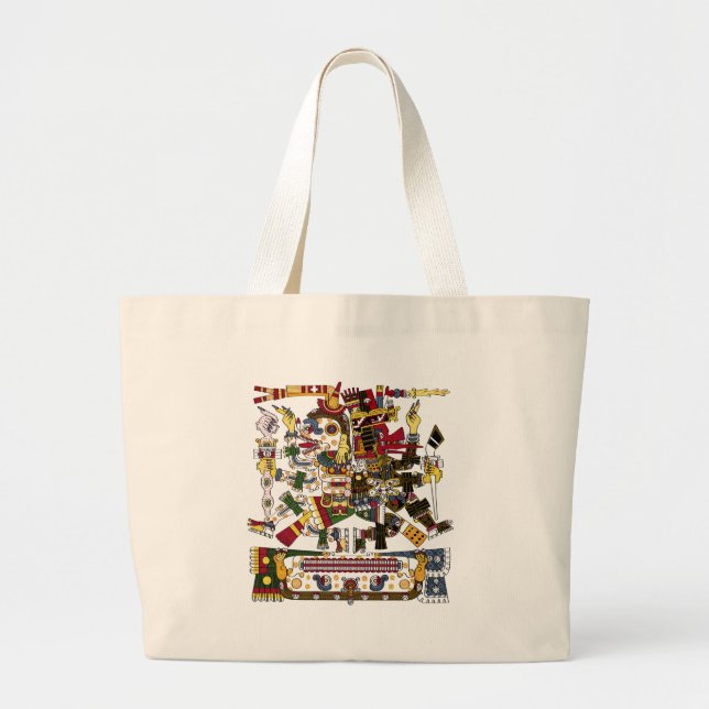 Bolsa Tote Grande Dualidade asteca (Frente)