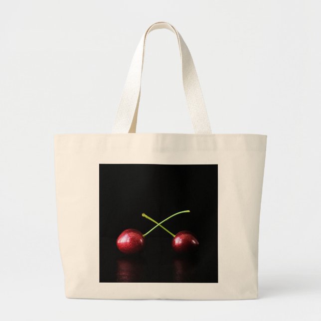 Bolsa Tote Grande Duas Cherries jtcnm (Frente)