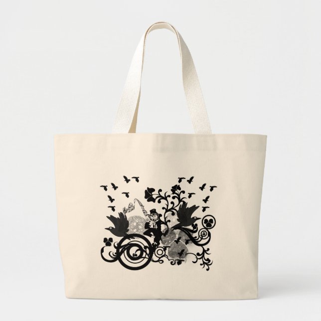 Bolsa Tote Grande Duende de Preto (Frente)