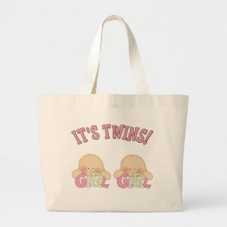 Bolsa Tote Grande É gêmeos! (MENINA DA MENINA)
