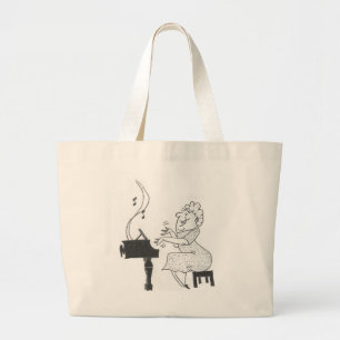 Bolsa Tote Grande É música a meu saco das orelhas