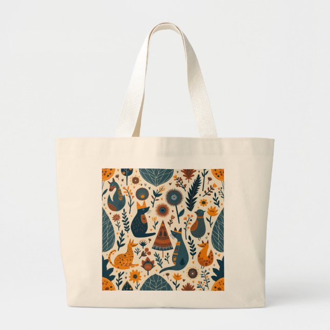 Bolsa Tote Grande É um saco fofo (Frente)