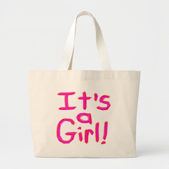 Bolsa Tote Grande É uma garota! (Frente)