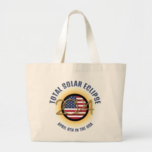 BOLSA TOTE GRANDE ECLIPSE SOLAR TOTAL 2024 EUA