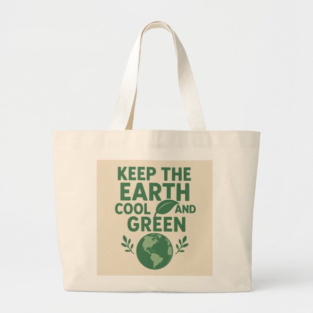 Bolsa Tote Grande Eco-Friendly Tote Bag (Frente)