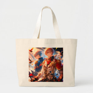 Bolsa Tote Grande Ecos da Guerra: Sussurros da Paz