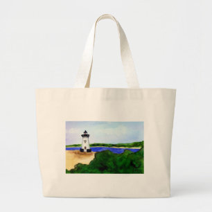 Bolsa Tote Grande Edgartown Harbor Farol Tote Bag