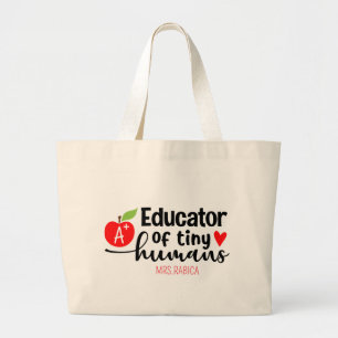 Bolsa Tote Grande Educador do Pequeno Saco Humano