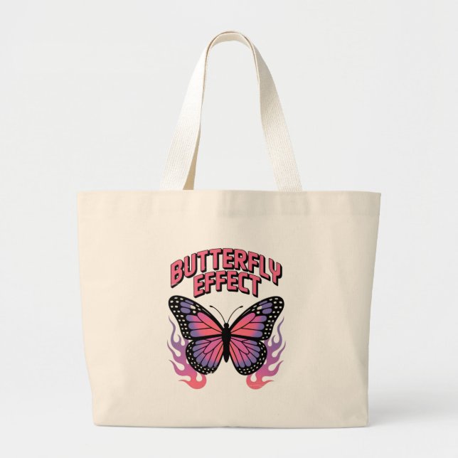 Bolsa Tote Grande Efeito Borboleta (Frente)