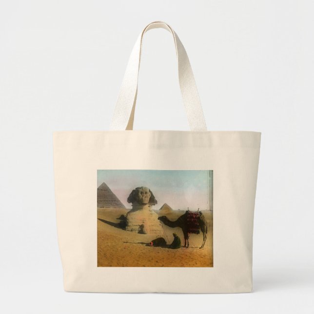 Bolsa Tote Grande egípcio (Frente)