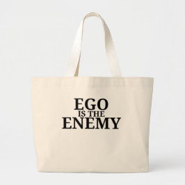Bolsa Tote Grande Ego Is The Enemy Minimalist Typewriter 