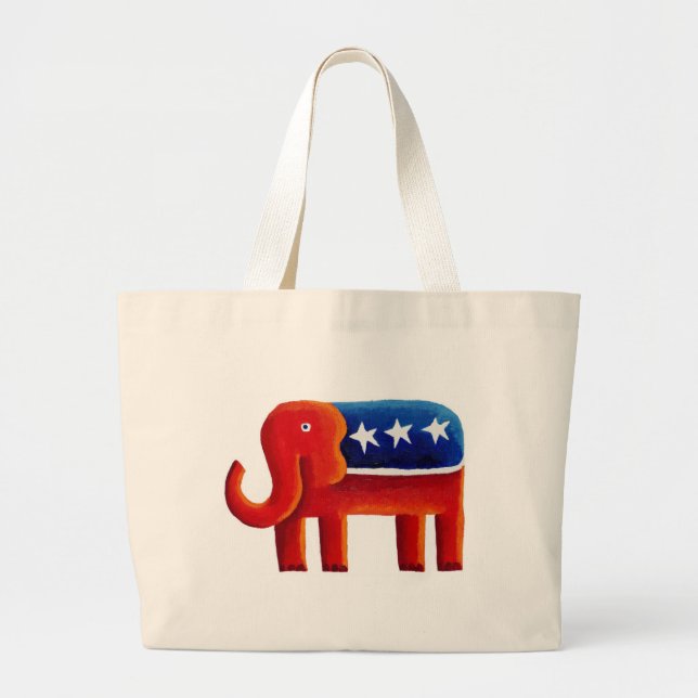 Bolsa Tote Grande Elefante Republicano (Frente)