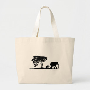 Bolsa Tote Grande Elefantes