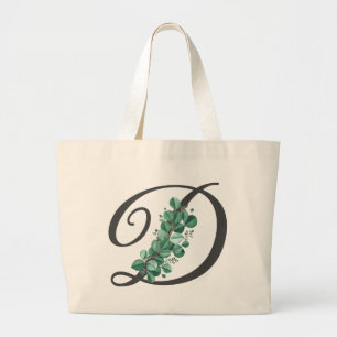 Bolsa Tote Grande Elegante Blush e Borgonha Floral Monograma Inicial