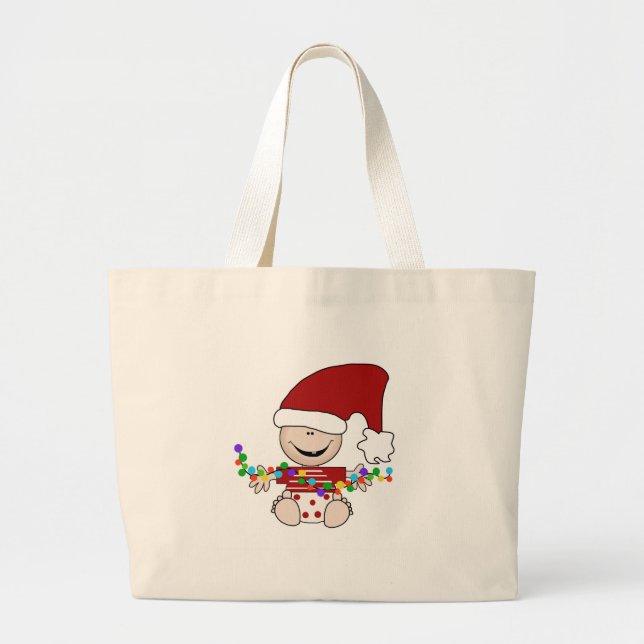 Bolsa Tote Grande Elf Bebê com Camisetas e presentes (Frente)