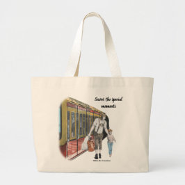 Bolsa Tote Grande Elf Berlin Train Trip Fantasy Art Tote Bag