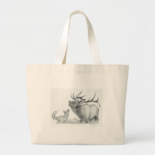 Bolsa Tote Grande Elk e FOX