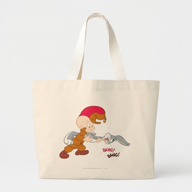 Bolsa Tote Grande ELMER FUDD™ and BUGS BUNNY™ (Frente)