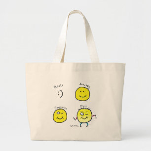 Bolsa Tote Grande Emoji