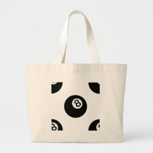 Bolsa Tote Grande emoji oito bolas