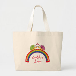 Bolsa Tote Grande Enamorados de los erizos de Lindos. Erizo,