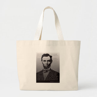Bolsa Tote Grande Endereço de Abe Lincoln Gettysburg