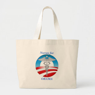 Bolsa Tote Grande Enfermeiras para OBAMA