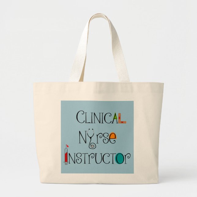 Bolsa Tote Grande Enfermeiro Instrutor Clínico Tote Bag II (Frente)