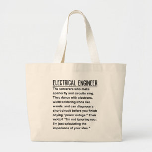 Bolsa Tote Grande Engenheiro elétrico