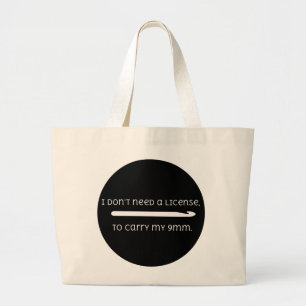 Bolsa Tote Grande Engraçado Crochet 9 mm Gancho