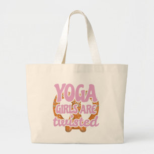 Bolsa Tote Grande Engraçado Yoga Cita Gift Yoga Garotas São Dom Tw
