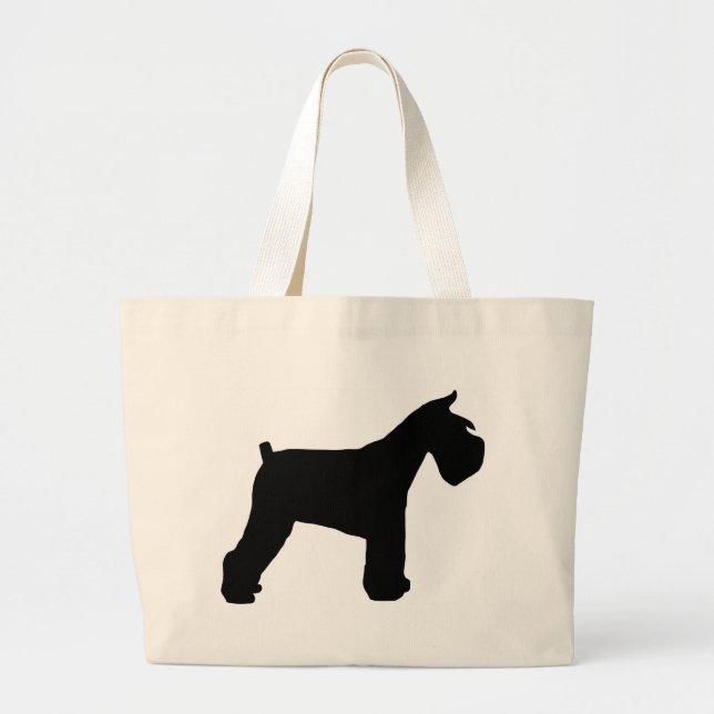 Bolsa Tote Grande Engrenagem do Schnauzer (Frente)