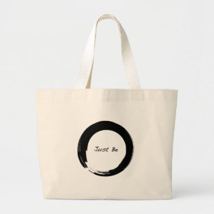 Bolsa Tote Grande Enso com Simplesmente Seja