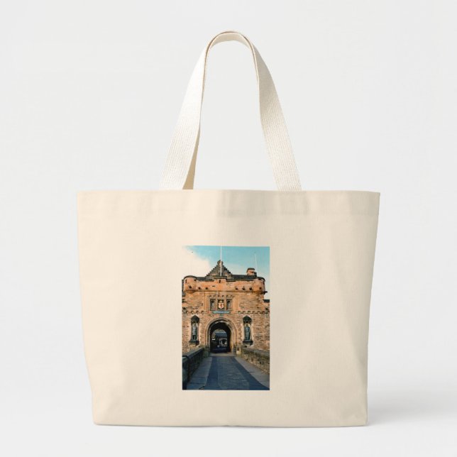 Bolsa Tote Grande Entrada do castelo de Edimburgo (Frente)