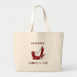 Bolsa Tote Grande Entre com Estilo, Carregue com Graça Tote