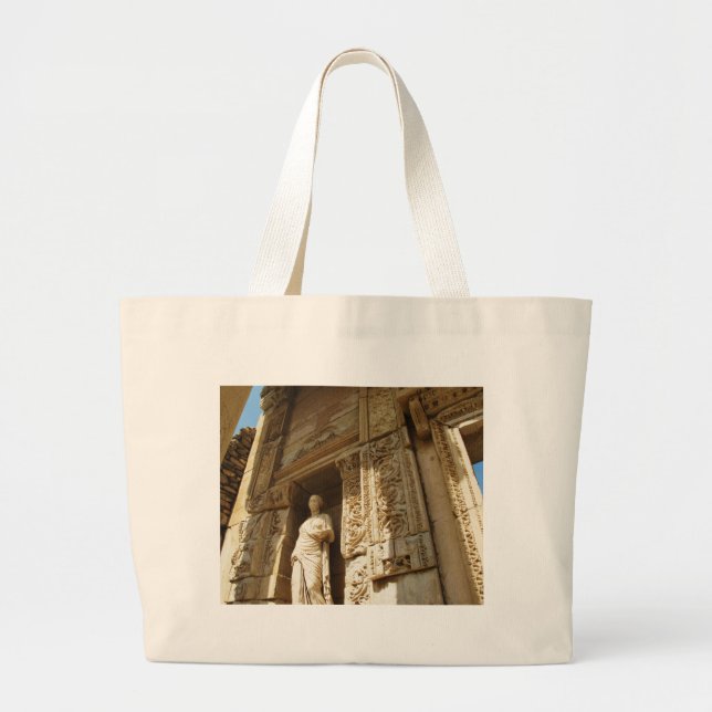 Bolsa Tote Grande Ephesus Turquia - biblioteca Célsio em Ephesus (Frente)