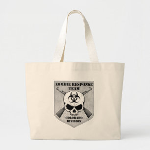 Bolsa Tote Grande Equipe da resposta do zombi: Divisão de Colorado