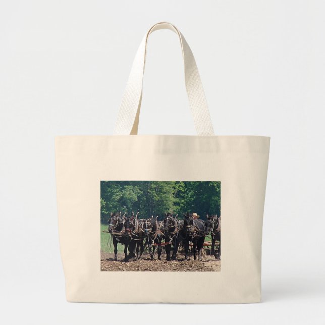 Bolsa Tote Grande Equipe de Seis Cavalos (Frente)