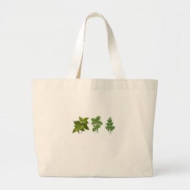 Bolsa Tote Grande Ervas, tema de ervas