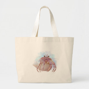 Bolsa Tote Grande Esboço de caranguejo-eremita-bonito