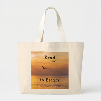 Bolsa Tote Grande Escape to Read Tote Bag | Book Lover Reading Bag