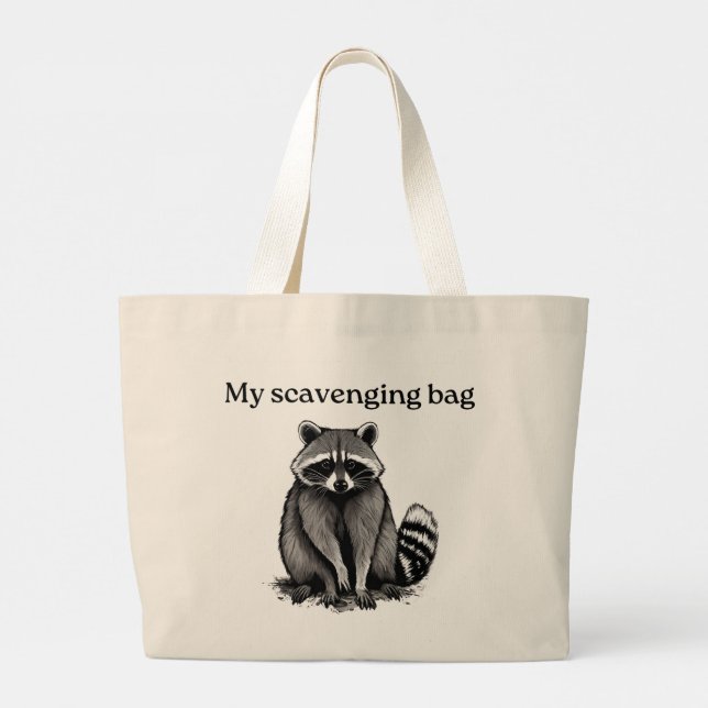 Bolsa Tote Grande Escaravageira-guaxinim (Verso)