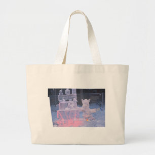 Bolsa Tote Grande Escultura de Gelo Artista Esportivo Esculturas Pre
