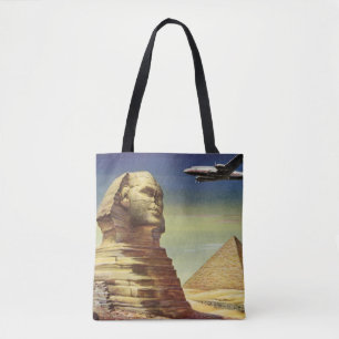 Bolsa Tote Grande Esfinge do Gizé antiga, Pirâmides do Egito